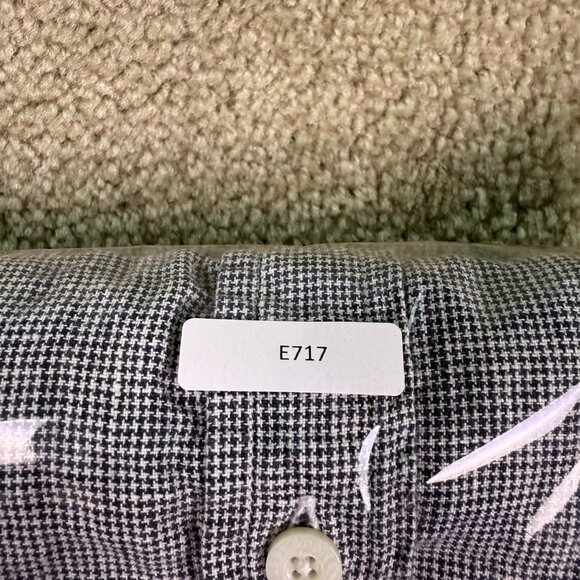 Charles F Orvis Signature Collection Linen Button Down Shirt XL Gray E717 - Picture 7 of 7